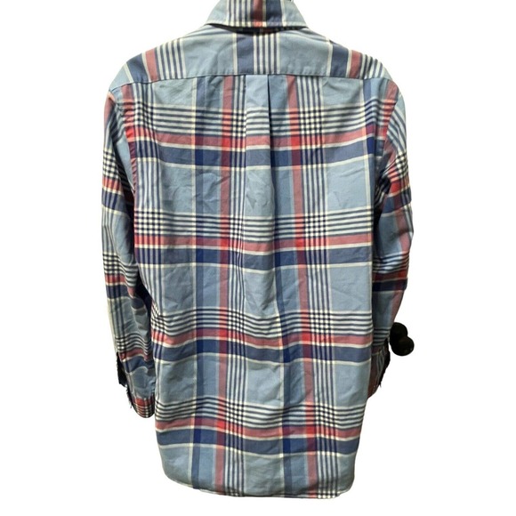 Ralph Lauren Classic Fit Plaid Long Sleeve Button Up Shirt‎ Men’s Size L - Picture 4 of 9